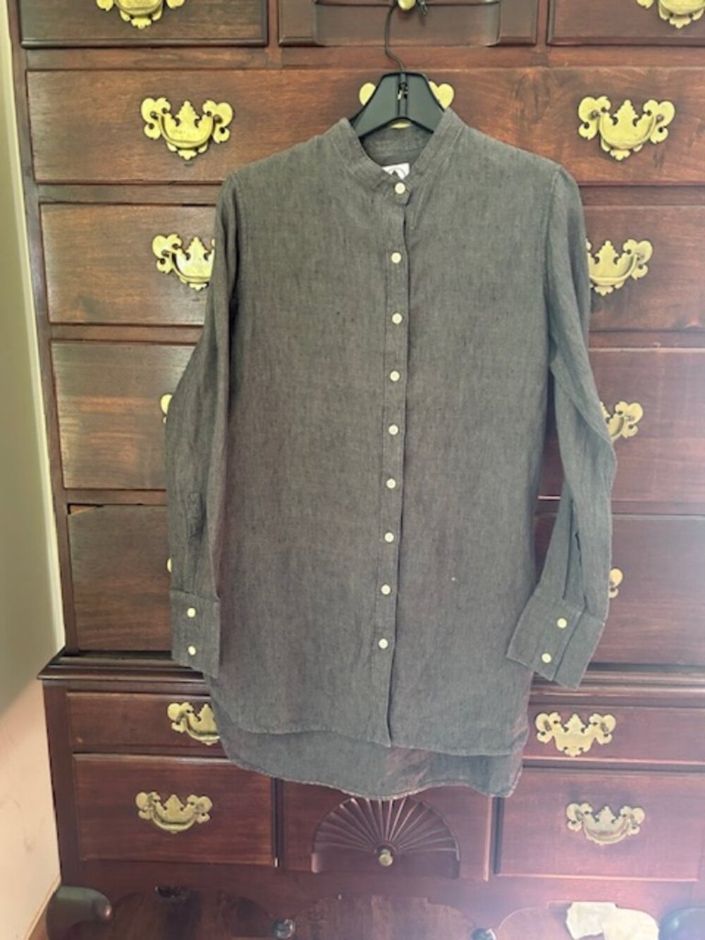 Tradlands The JJ, 100% linen/charcoal, S